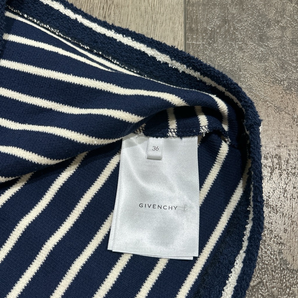 Givenchy striped terry halter neck mini dress in navy - Picture 7 of 10